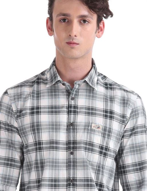 U.S. Polo Assn. Men Checkered Casual Wear Shirt